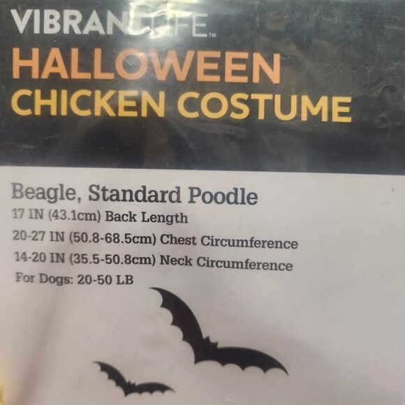 Halloween Chicken Costume Pet Size Medium Dogs 20-50 lb - Picture 2 of 9